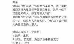 王越池最新爆料,揭秘娱乐圈惊人内幕